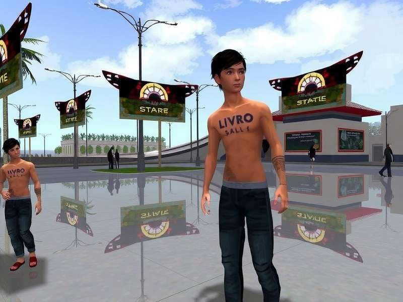 Illustration of a person exploring digital chat rooms on a virtual interface