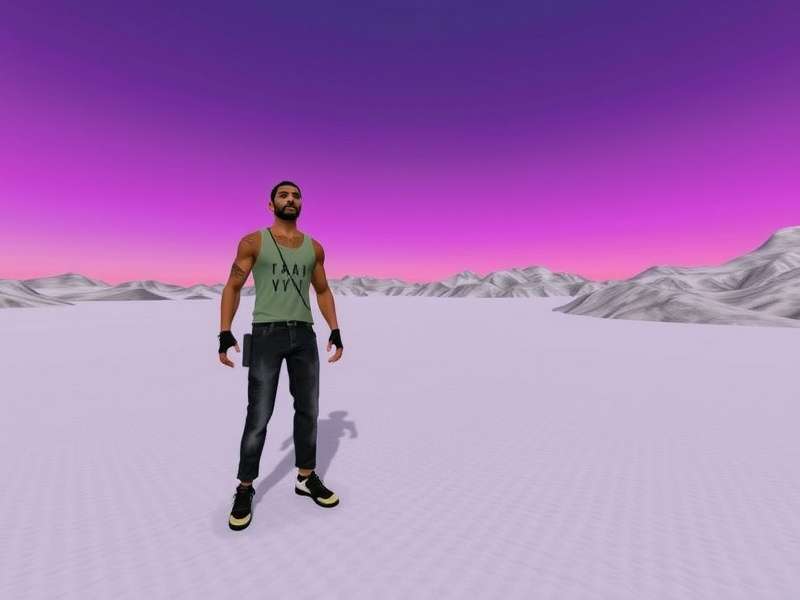 A sophisticated virtual canapé party scene in an IMVU room with avatars socializing