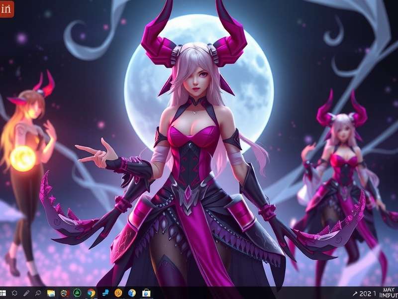 IMVU Desktop interface showing a customised 3D avatar in a virtual room