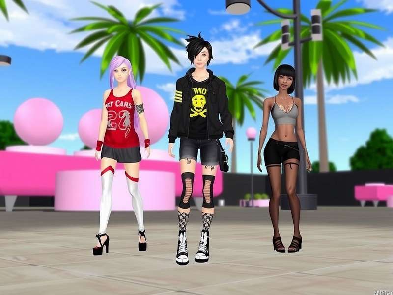 IMVU Game interface showing avatar customization and room browser