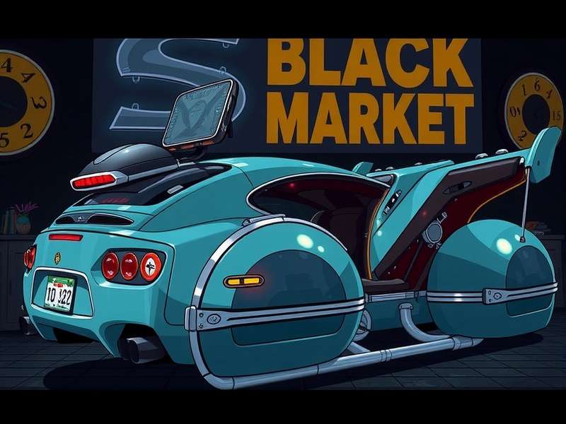 Illustration of IMVU Black Market showing virtual currency and item trading