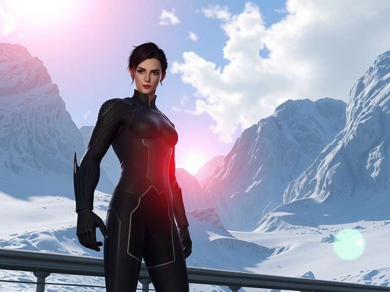 A diverse group of highly detailed 3D avatars interacting in a virtual space