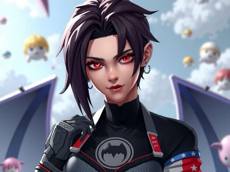 Concept art of a futuristic 3D avatar social environment representing IMVU Beta