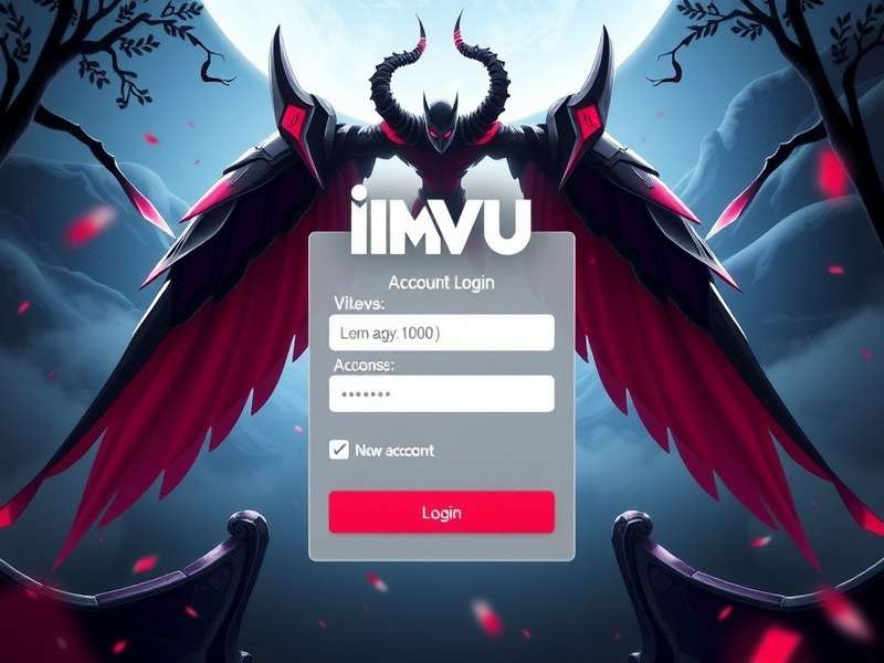 Vibrant digital avatar interacting in a virtual world, representing IMVU's social experience