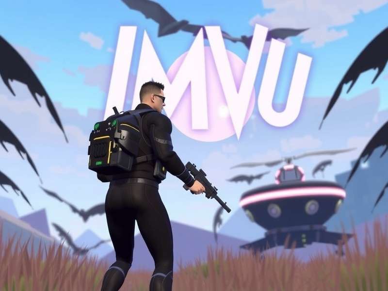 IMVU app running on a Chromebook screen