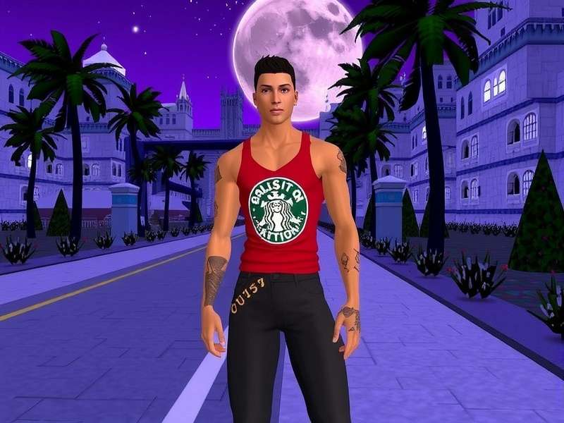 Imvu Next Loja virtual shopping interface showcasing avatars and items