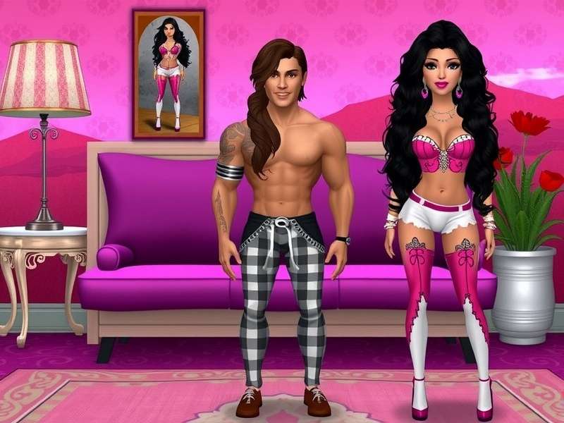 Screenshot of IMVU Classic client interface showing avatar customisation and chat