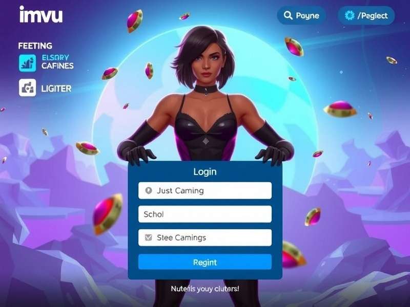 Visual representation of IMVU Credits and virtual currency on a digital interface