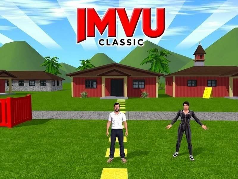 Chromebook with IMVU Classic interface running