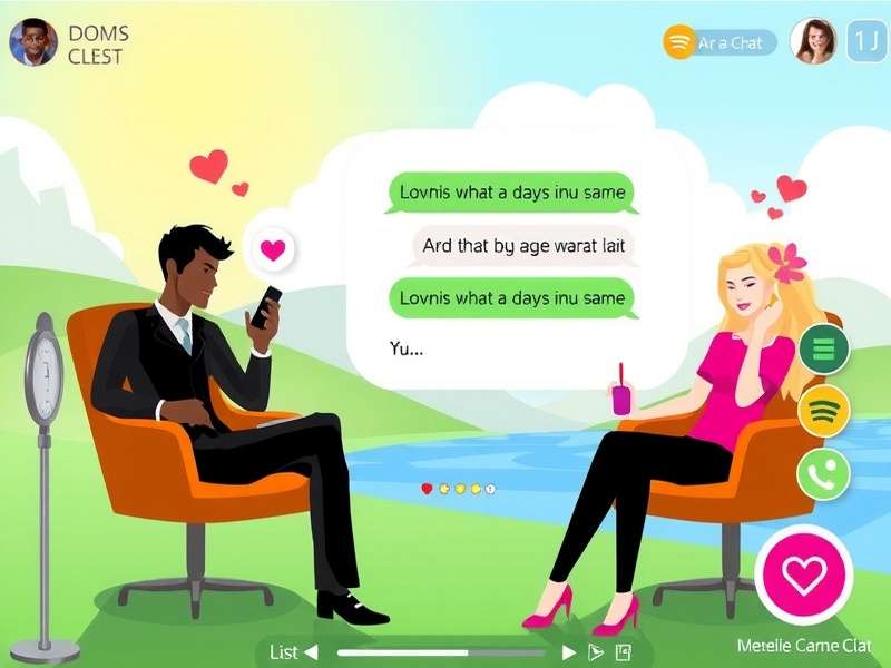 IMVU Live Chat Interface showcasing avatars in a virtual room