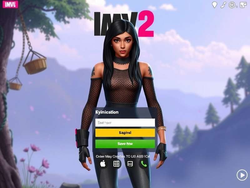 Step-by-step IMVU login flow diagram for UK users