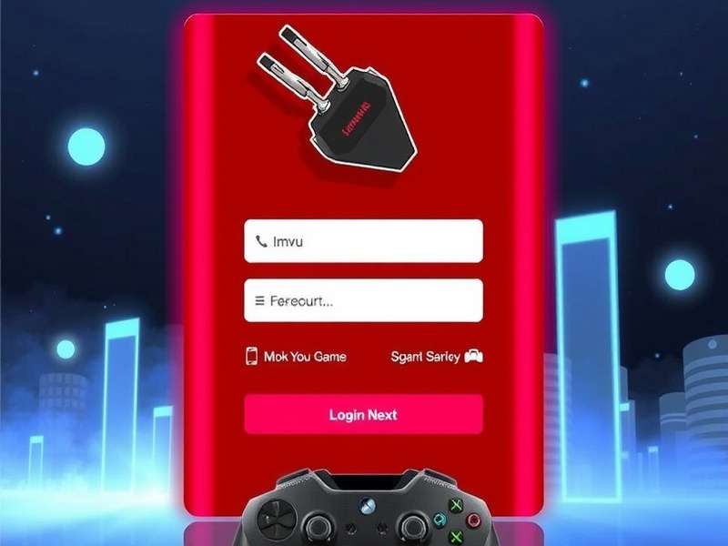 Imvu Login Next interface showing modern login dashboard with user avatar and security features