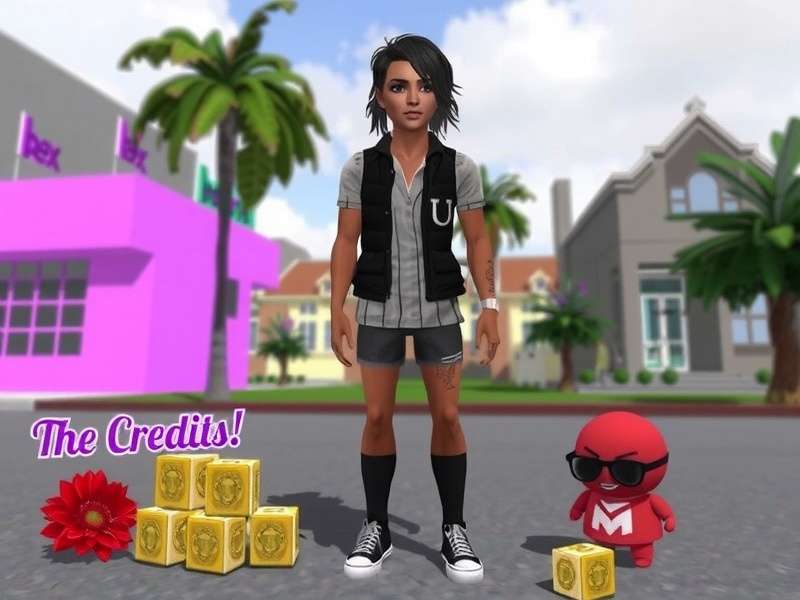 Vibrant virtual fashion and avatar accessories in IMVU showcasing premium credit items